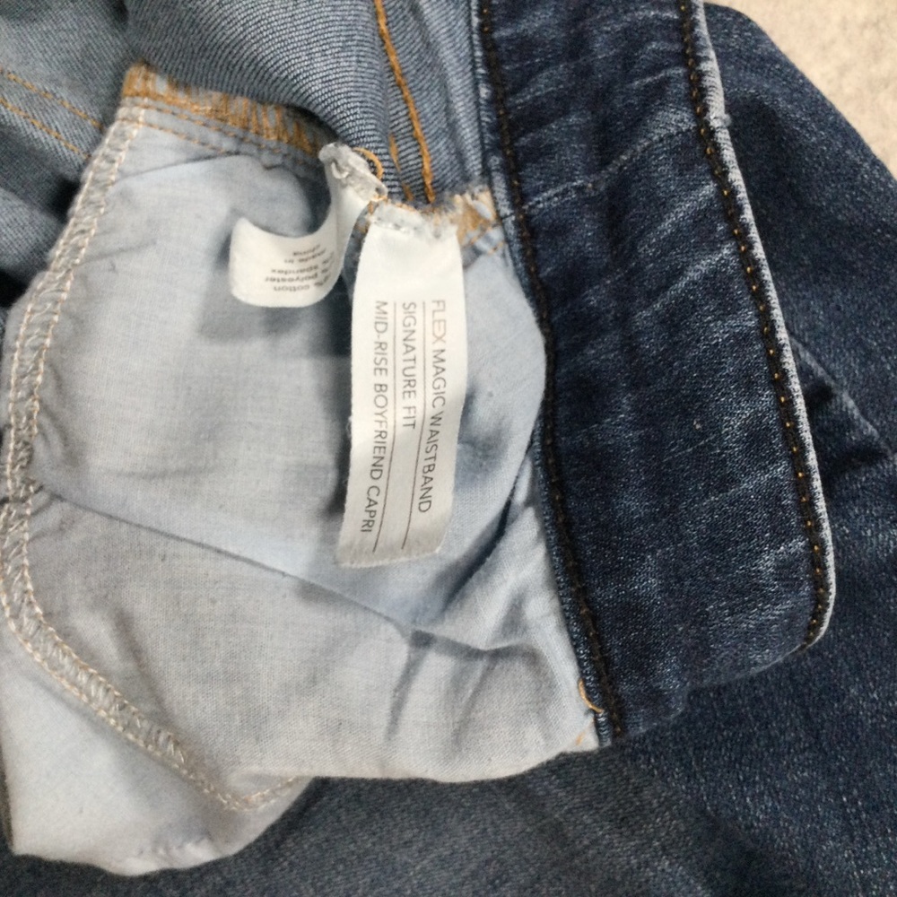 Lane Bryant Crop Blue Denim Jeans - Picture 4 of 7